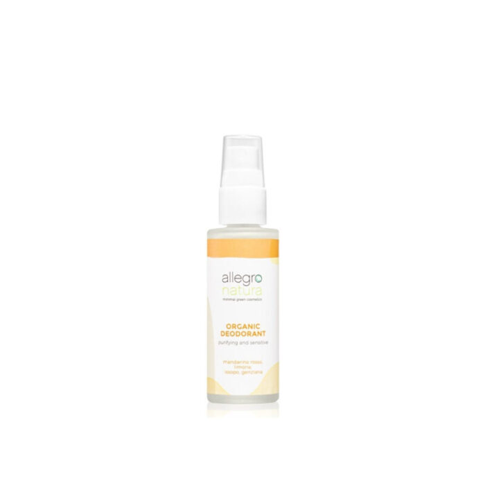 allegro natura purifying and sensitive organic deodorant 30ml