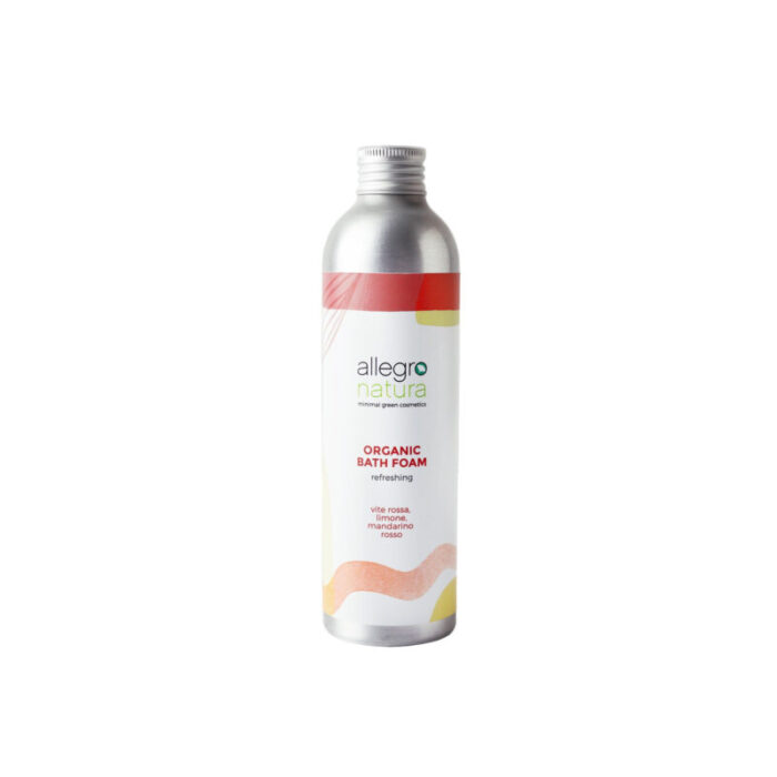 allegro natura refreshing organic bath foam 250ml