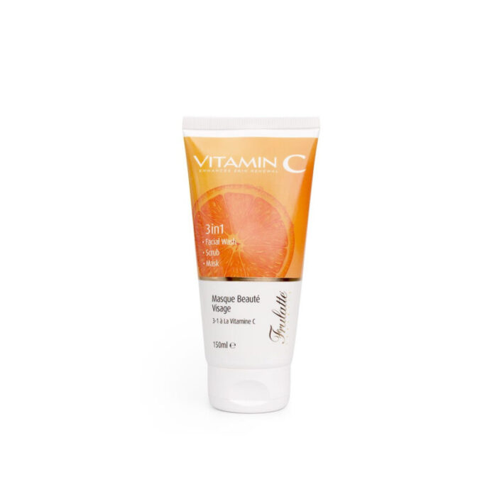 arganicare frulatte vitamin c 3 in 1 mask scrub facial wash 150ml