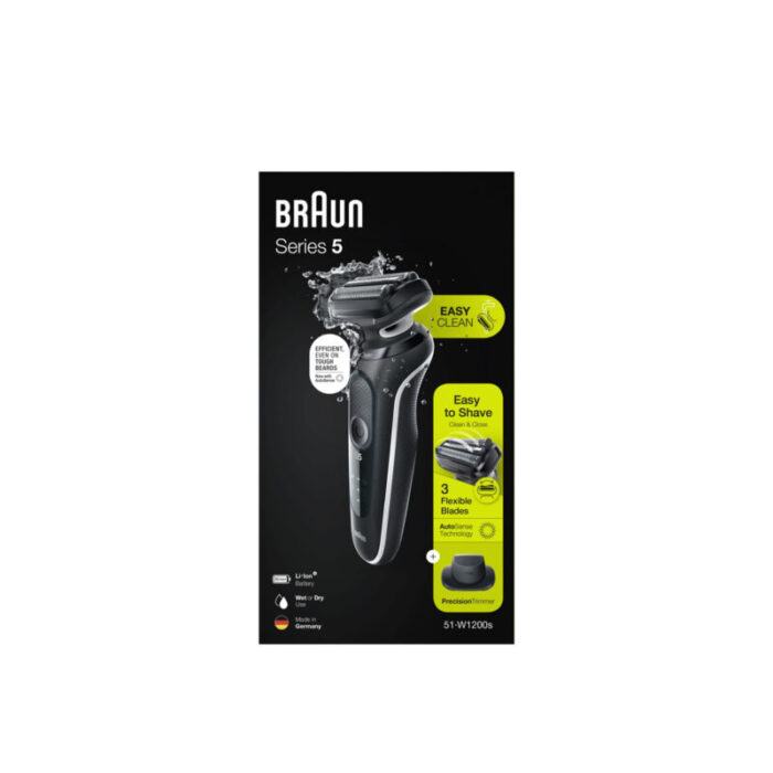 braun series 5 easyclean electric shaver 51 w1200 s 1