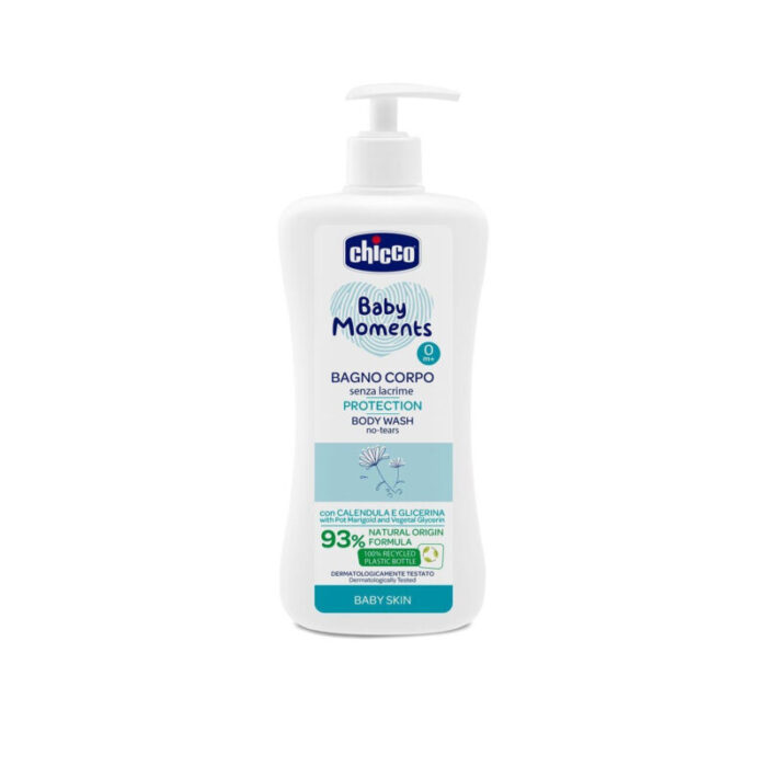 chicco baby moments protection no tears body wash 0m 500ml