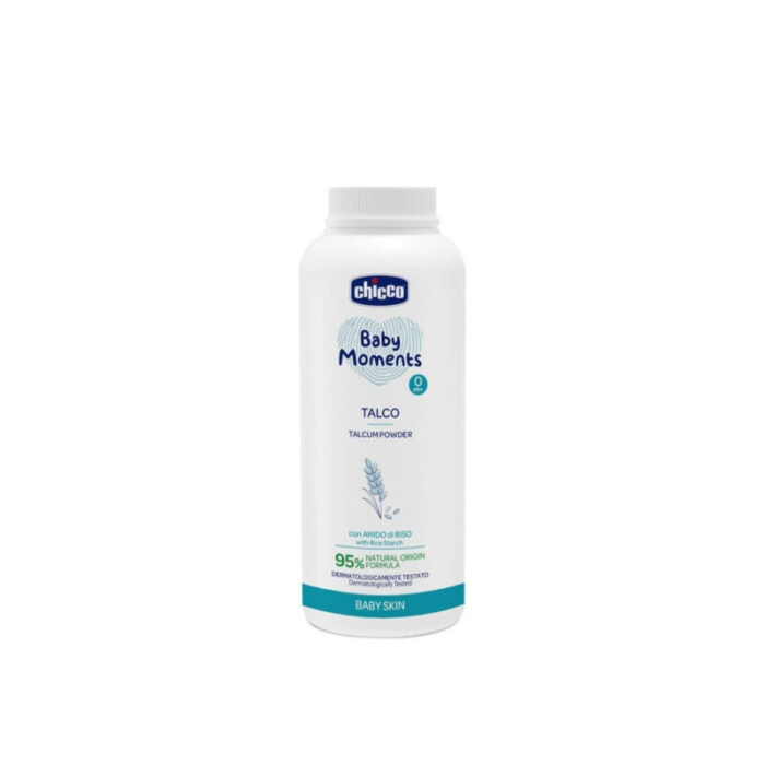 chicco baby moments talcum powder 0m 150g