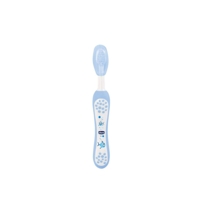 chicco first milk teeth toothbrush 6 36m blue