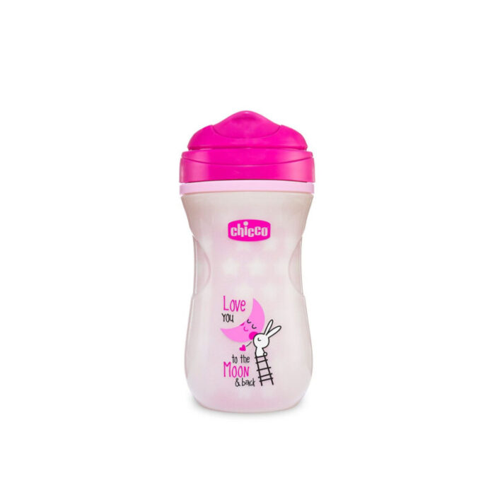 chicco mix match shiny cup 14m pink 266ml