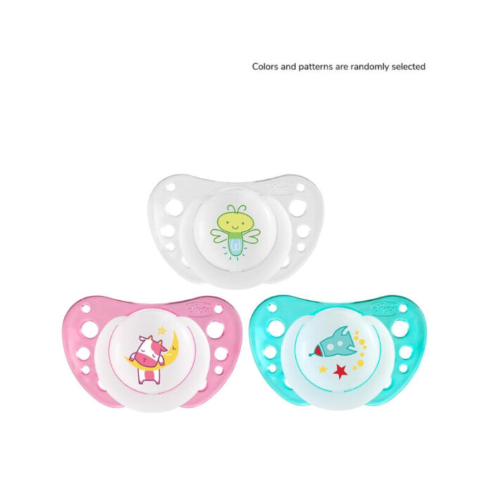 chicco physio air glow in the dark pacifier 16 36m