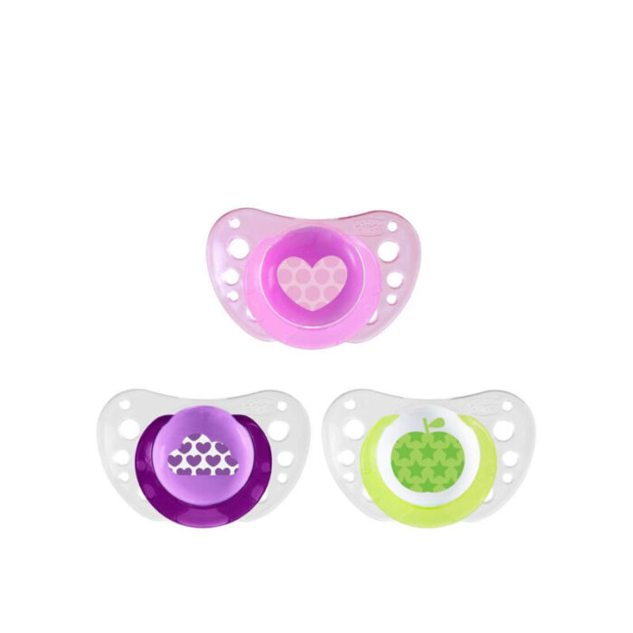 chicco physio air pacifier 6 16m green pink purple