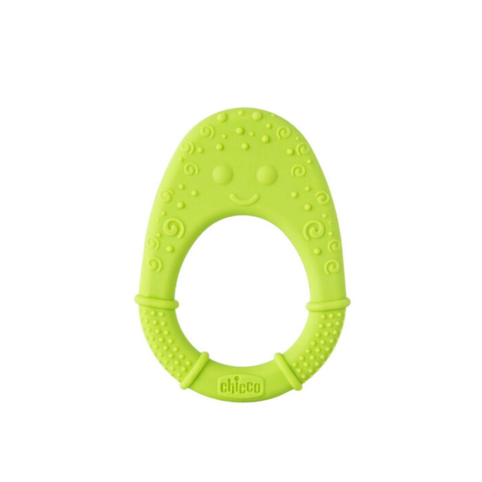 chicco super soft avocado teether 2m