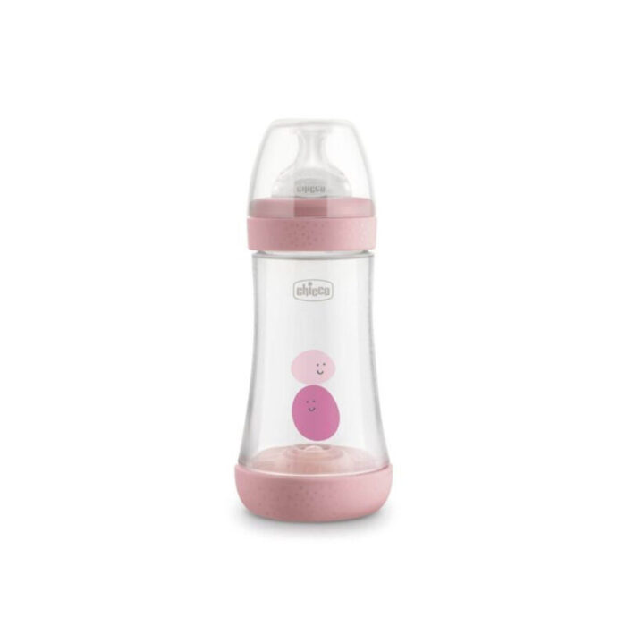 chicco perfect 5 medium flow bottle 2m pink 240ml