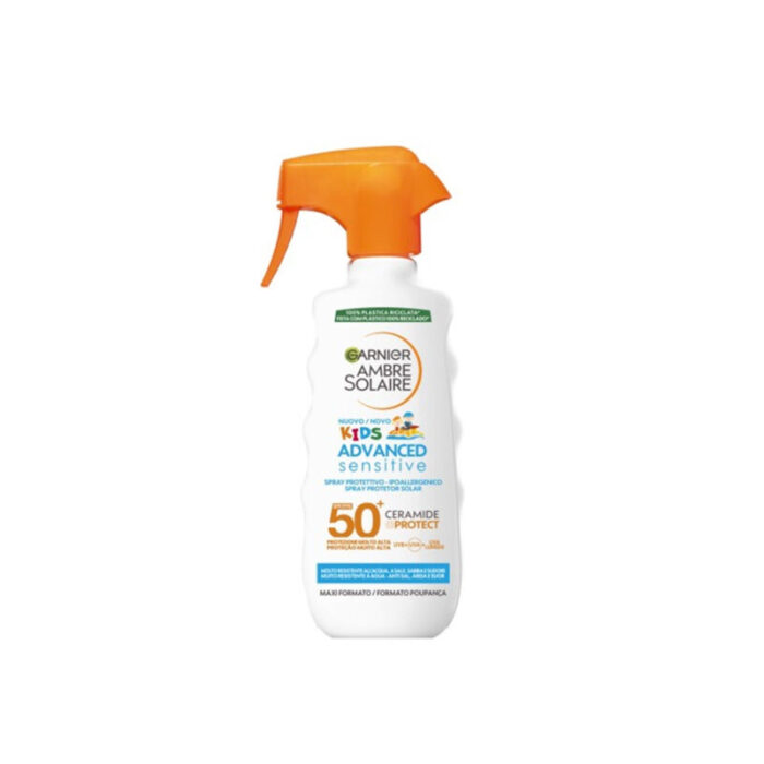 garnier ambre solaire advanced sensitive kids spray spf50 270ml