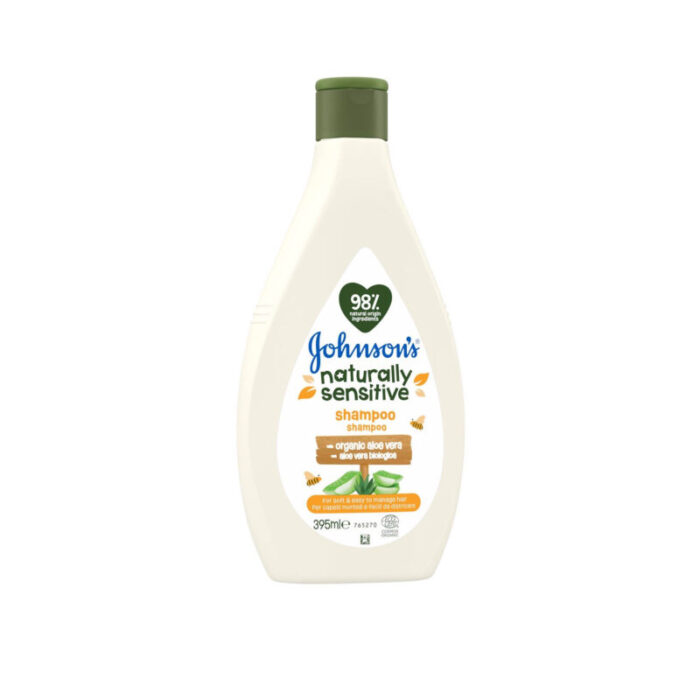 johnson s baby naturally sensitive aloe vera shampoo 395ml