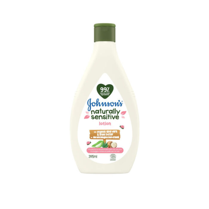 johnson s baby naturally sensitive aloe vera shea butter lotion 395ml