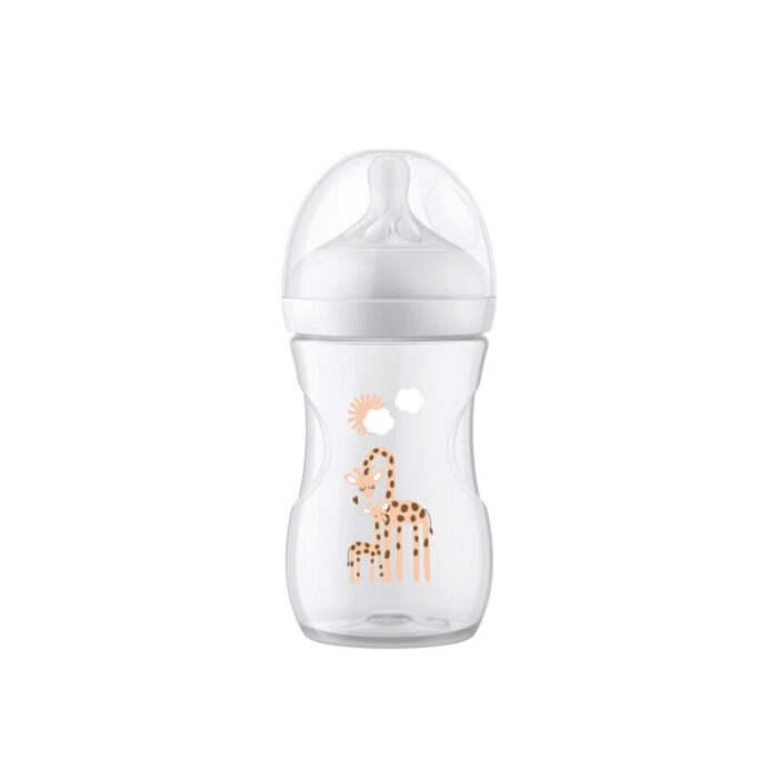 philips avent natural response baby bottle 1m giraffe 260ml