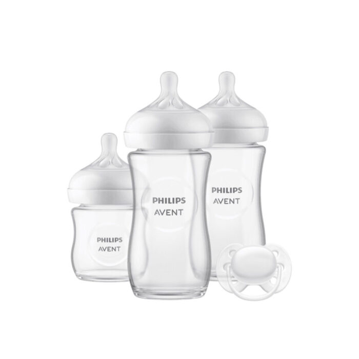 philips avent natural response glass baby gift set 1